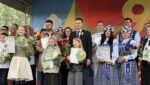 Награждение победителей районного смотра-конкурса патриотической песни.